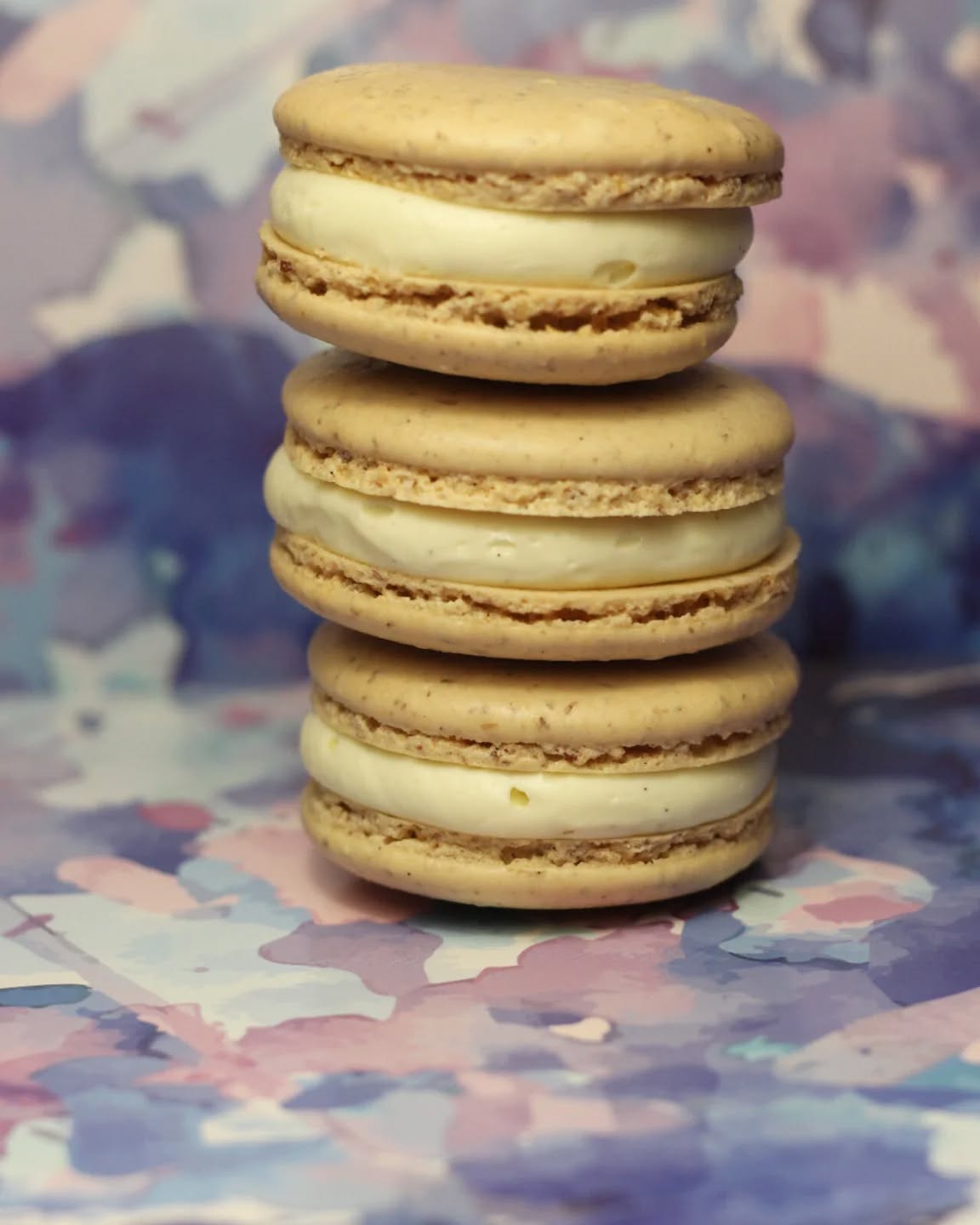 Macarons mit Zitrone und Vanille